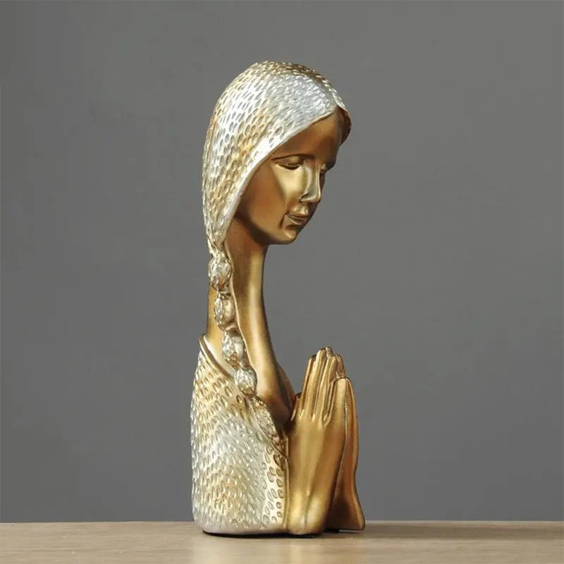 Praying Girl Sculpture