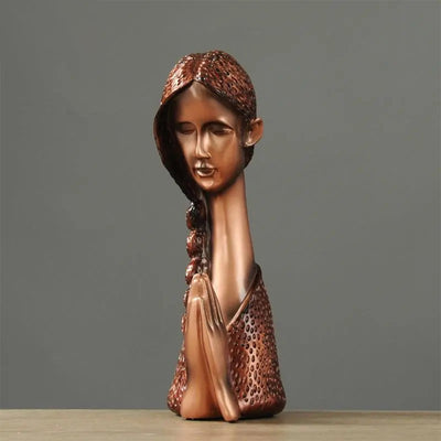 Praying Girl Sculpture