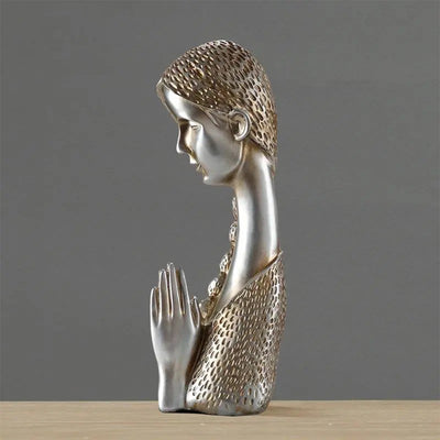 Praying Girl Sculpture