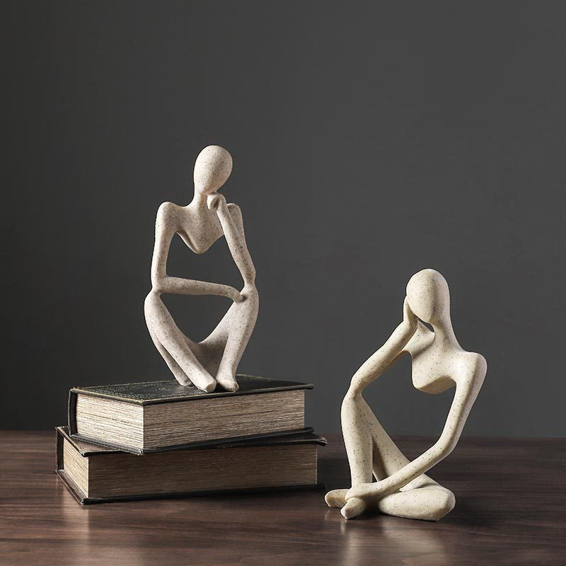 abstract thinker statue