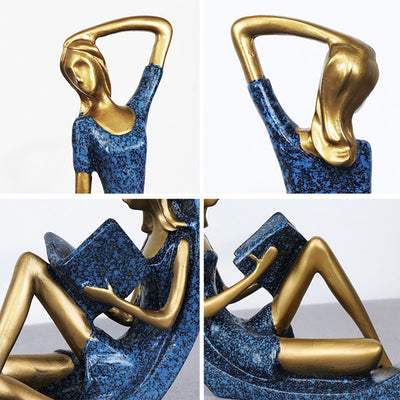 Fashion Girl Resin Statues