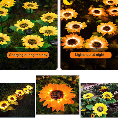 Outdoor Solar Sunflower Lights