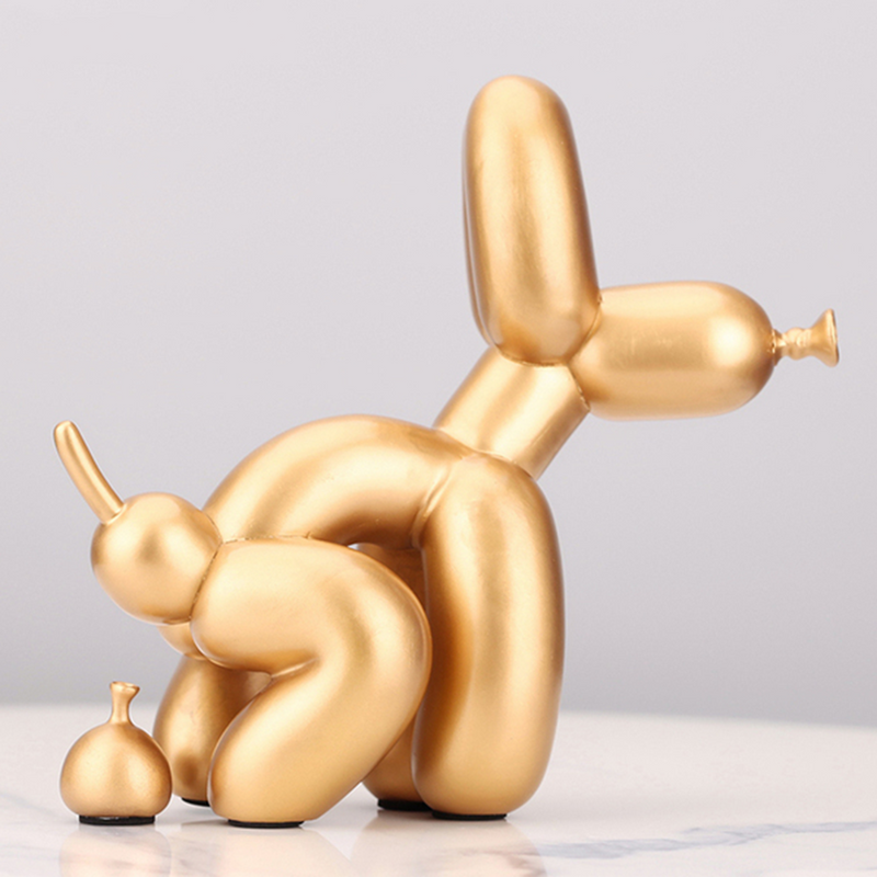 Poop Balloon Dog Sculpture