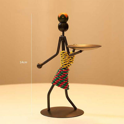 Creative Little Man Candle Holder Figurines