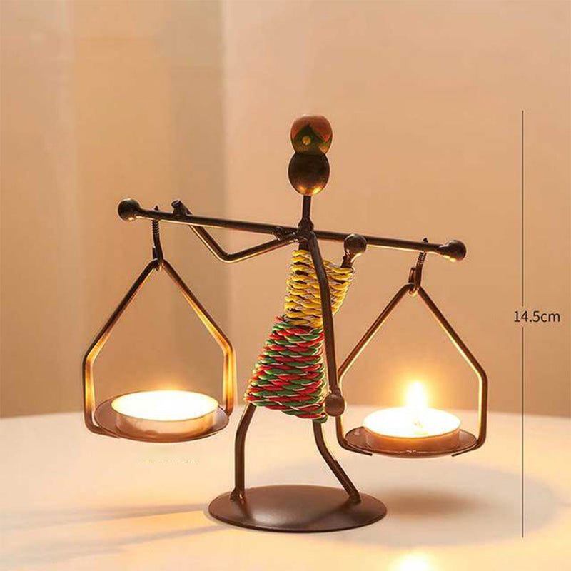 Creative Little Man Candle Holder Figurines