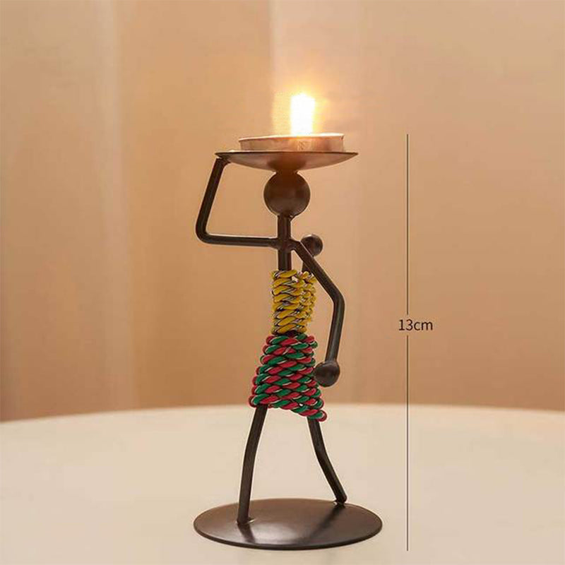 Creative Little Man Candle Holder Figurines